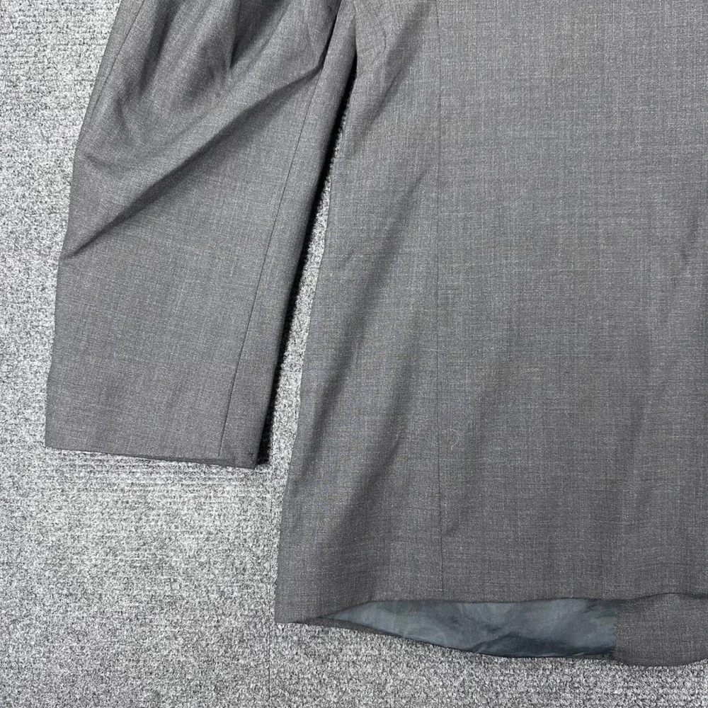 Emporio Armani‎ Blazer Mens 44R Grey Virgin Wool Cashmere Suit Jacket Italy